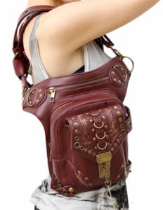 Bolso al Aire Libre de Hombro Cruzado Retro Steampunk victoriana de Moda para Hombres y Mujeres