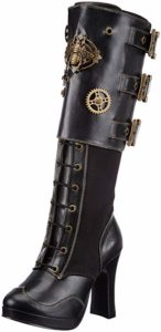 Pleaser Crypto-302 - Botas Altas para Mujer estilo Victoriana steampunk