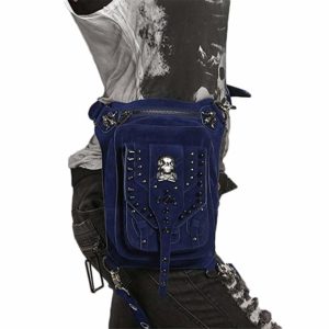 clásico Steampunk calavera bolsas Retro Rock remaches bolsa de cintura hombres mujeres gótico