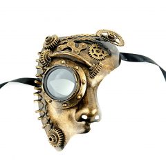 Mask-it Oro Punk de Vapor Mitad Cara