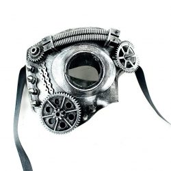 Mask-it Plata Punk de Vapor Media Cara