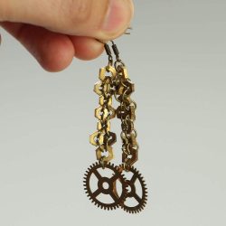 Pendientes De Metal Artesanales En Estilo De Steampunk estilo Victoriana.