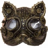 gato mascara steampunk